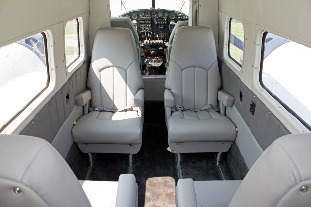 Beechcraft Model 18 or Twin Beech leather interior