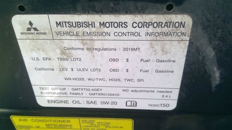 OUTLANDER 2016 Chassis ECM 201754