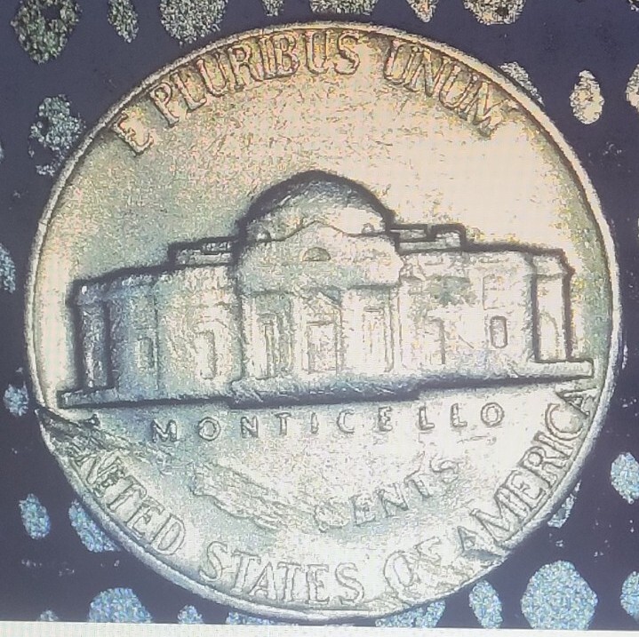 1970 D NICKEL With Lamination Error