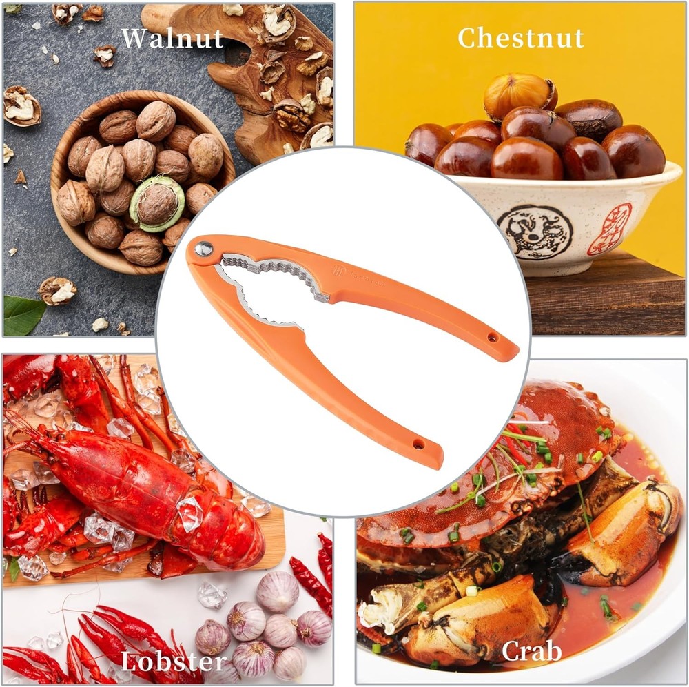 NutCracker, Stainless Steel Nut Crackers for All Nuts, Heavy Duty Nutcracker...