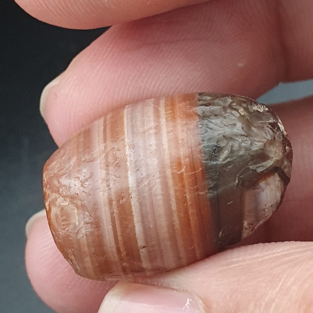 Ancient Reddish Brown Suleimani Agate Spiritual Amulet
