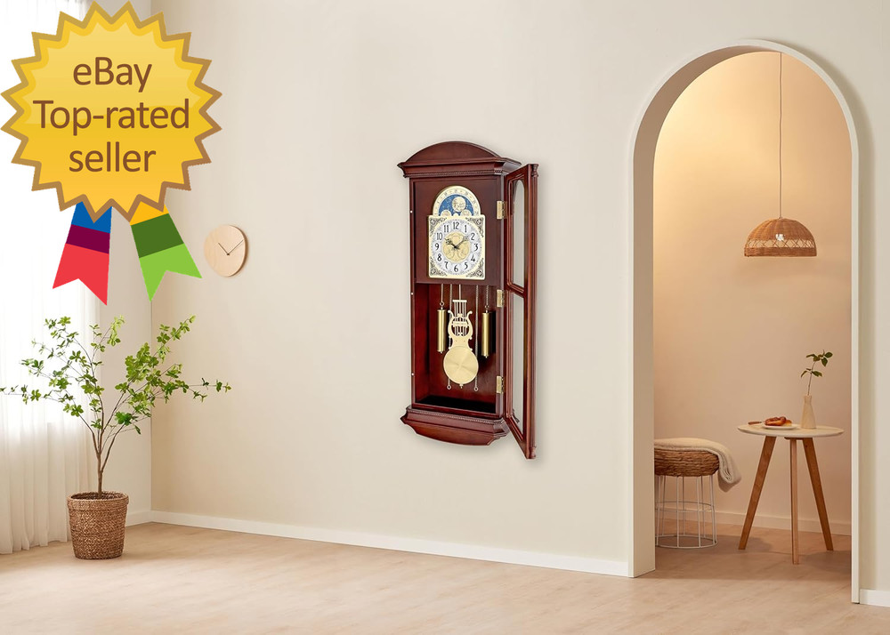 Litchfield Large Regulator Wall Clock Model C4332 Classic Pendulum Design