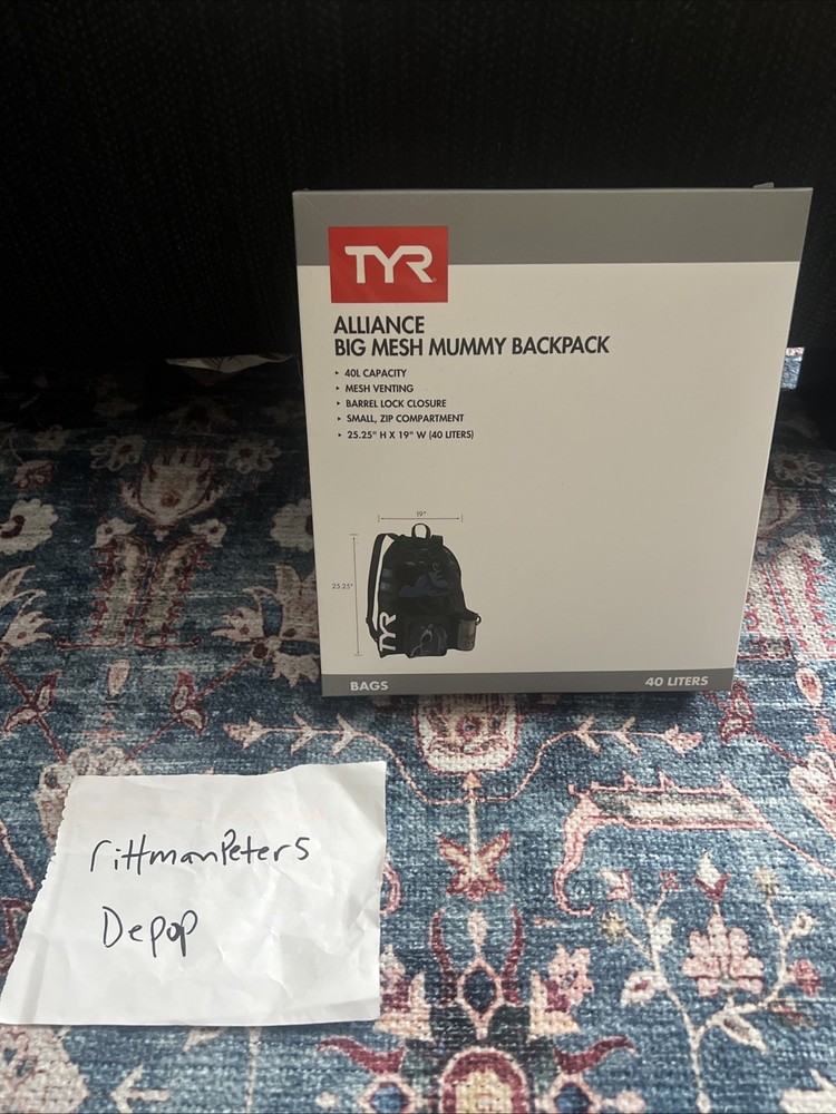 TYR Big Mesh Mummy Backpack - Black