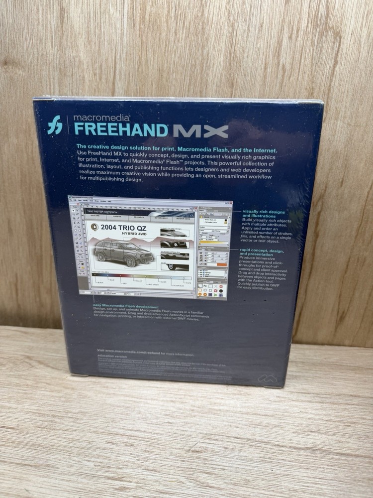 Macromedia DREAMWEAVER MX Software Windows XP Education Version New Sealed Box