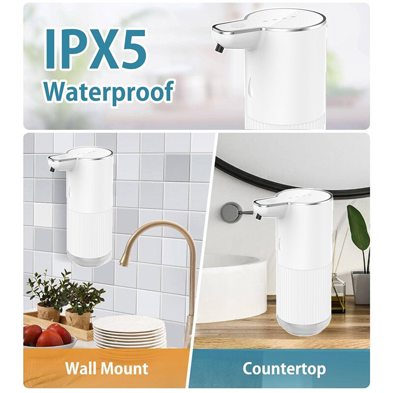 Automatic Touchless Foaming Soap Dispenser IR Sensor for Kitchen Bathroom 350ML