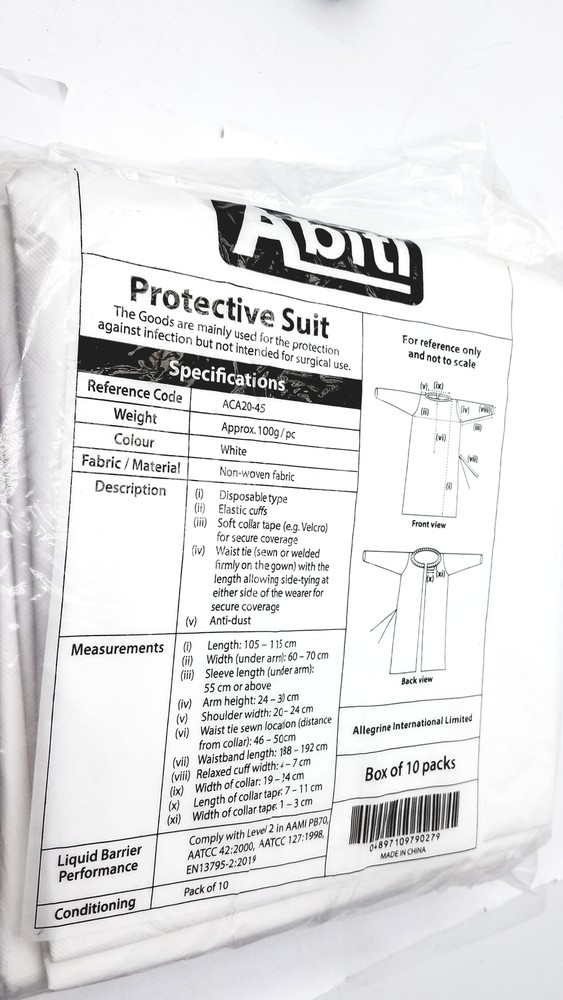Abiti Level 2 Isolation Gown Protective Suit