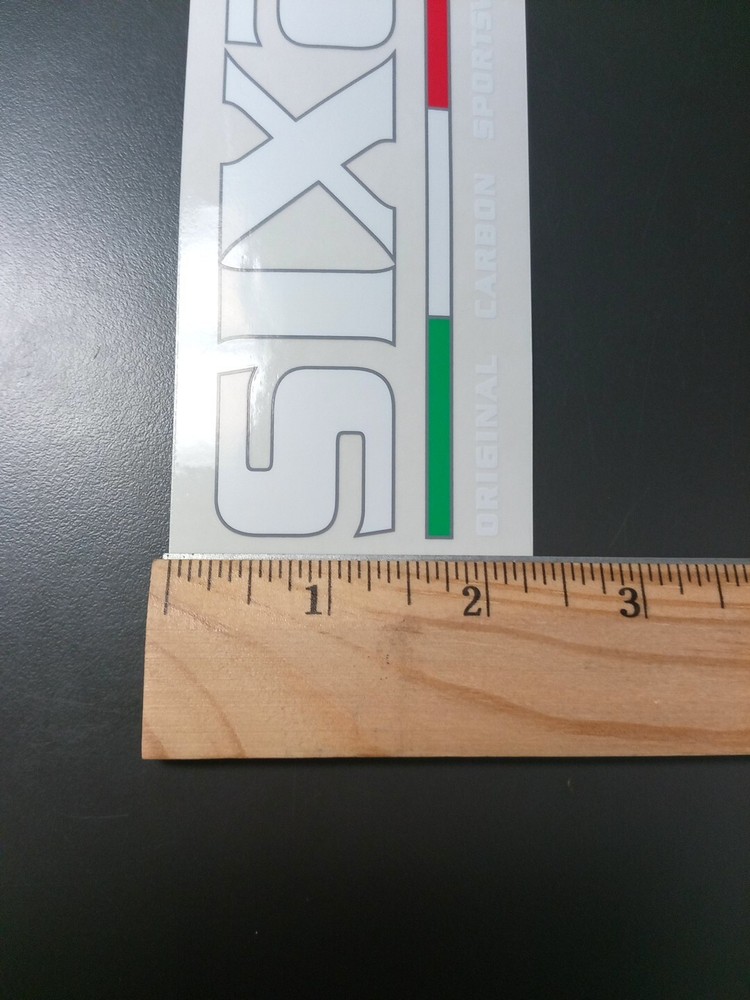 4.75" SIXS Decal/Sticker White/Green/Red