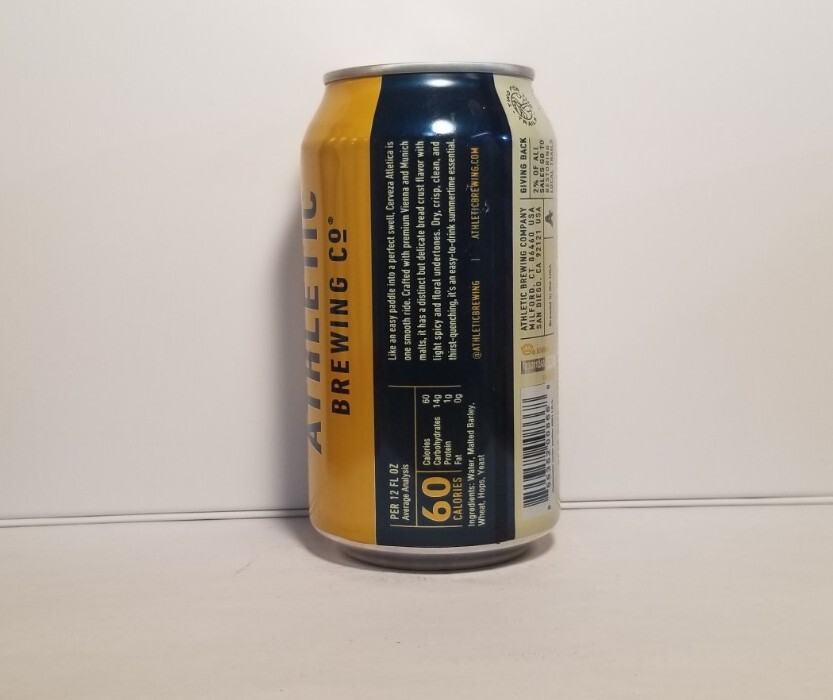Athletic Brewing Co. Light Copper Bottom opened