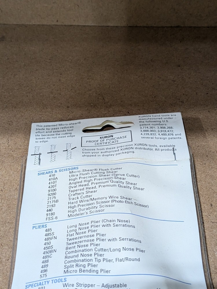Xuron Corp. - #90134 - 501 Wire Stripper - Strips & Cuts Soft Wire - NOS
