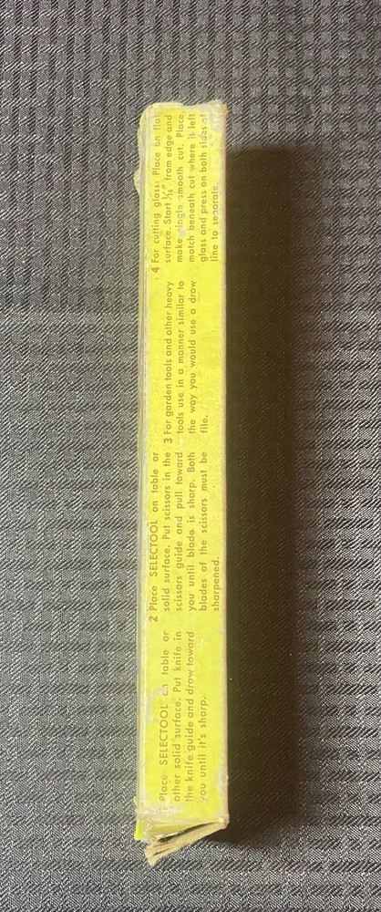 Vintage 1960s Selectool Master Sharpener In Original Box