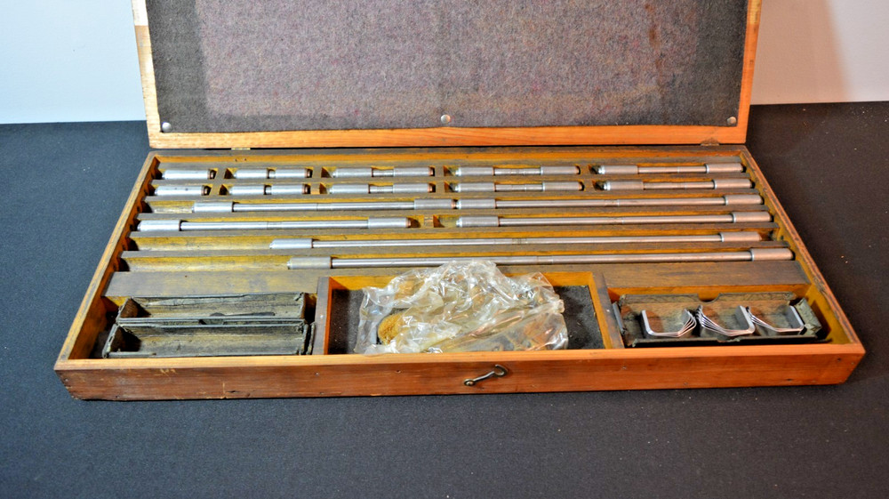 Starrett 244? Precision End Measuring Rod Set 2-13" Range Vintage