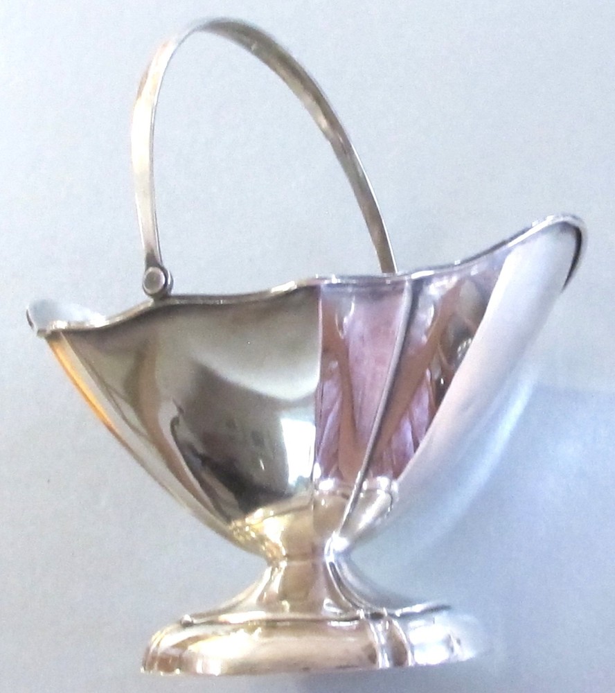 SOLID STERLING SILVER Deep Bowl Dish with Handle - Webster Company
