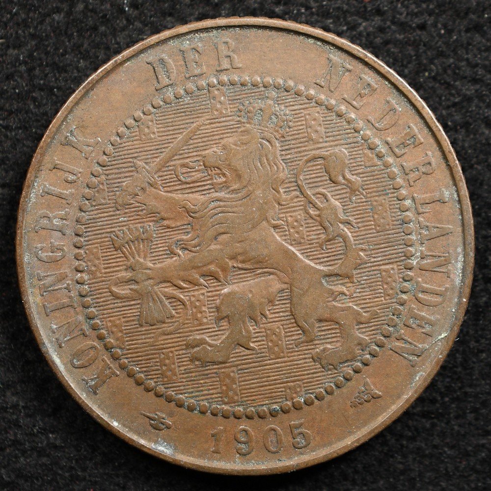 Netherlands 2-1/2 Cent 1905, Coin, Inv#G145