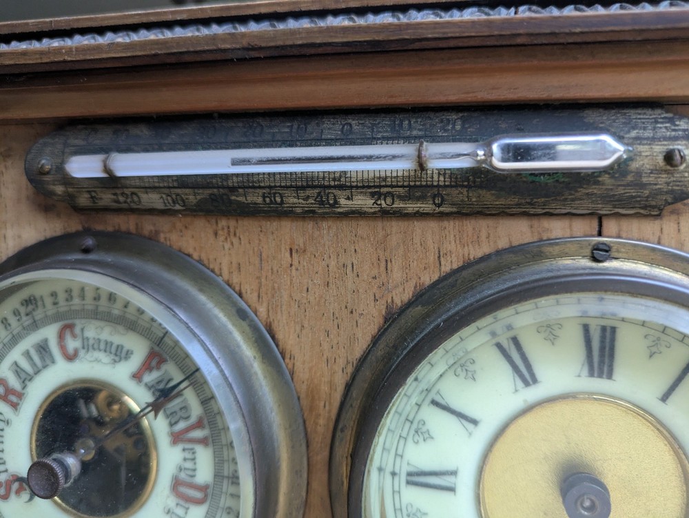 Barometer, clock & thermometer 1900s
