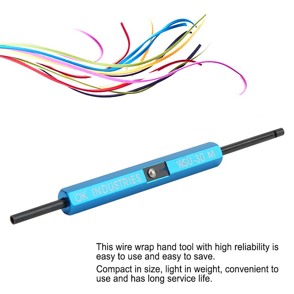 (WSU 30M)3 In 1 Function Single Stranded Wire Wrap Strip Unwrap Hand Tool