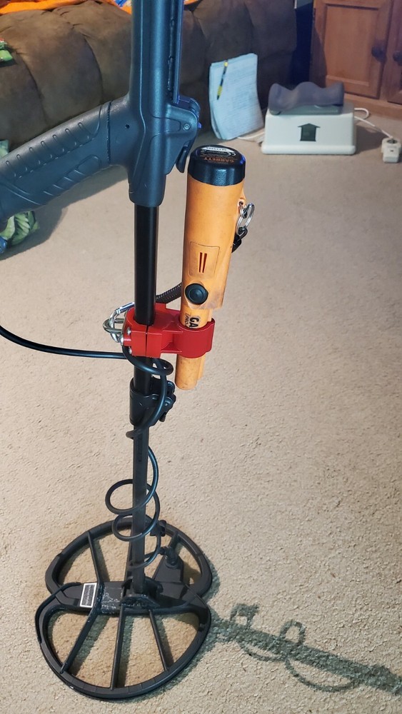 RED Nokta Makro Simplex+ Tether / Garrett Pinpointer Holder