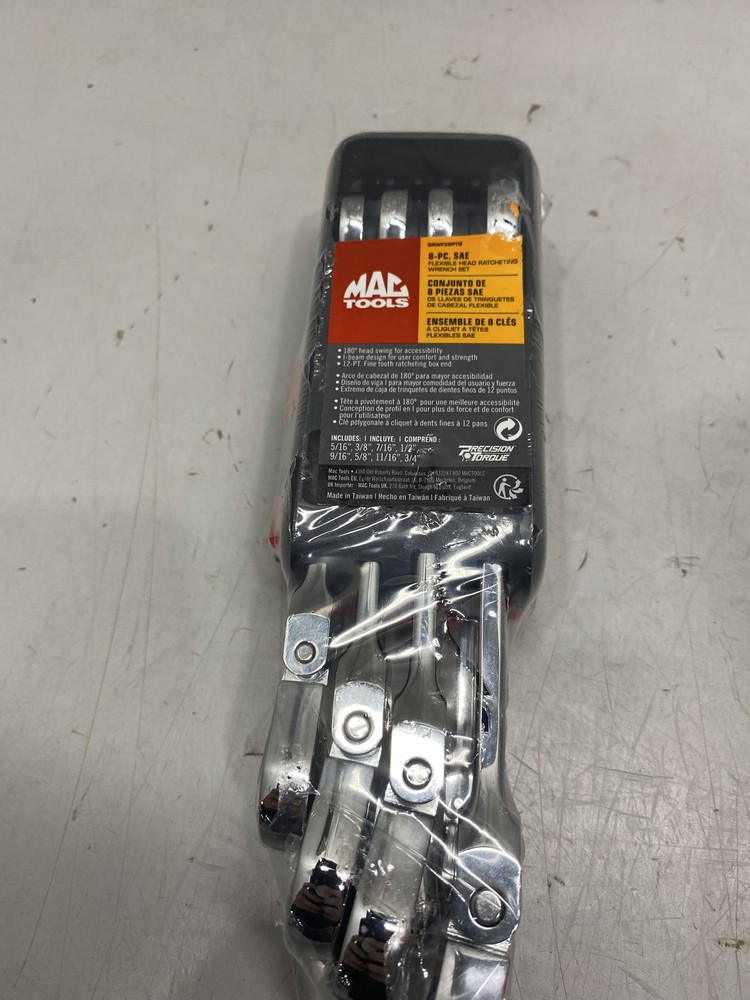 Mac Tools SRWF86PT Flexible Head Ratcheting Wrench Set
