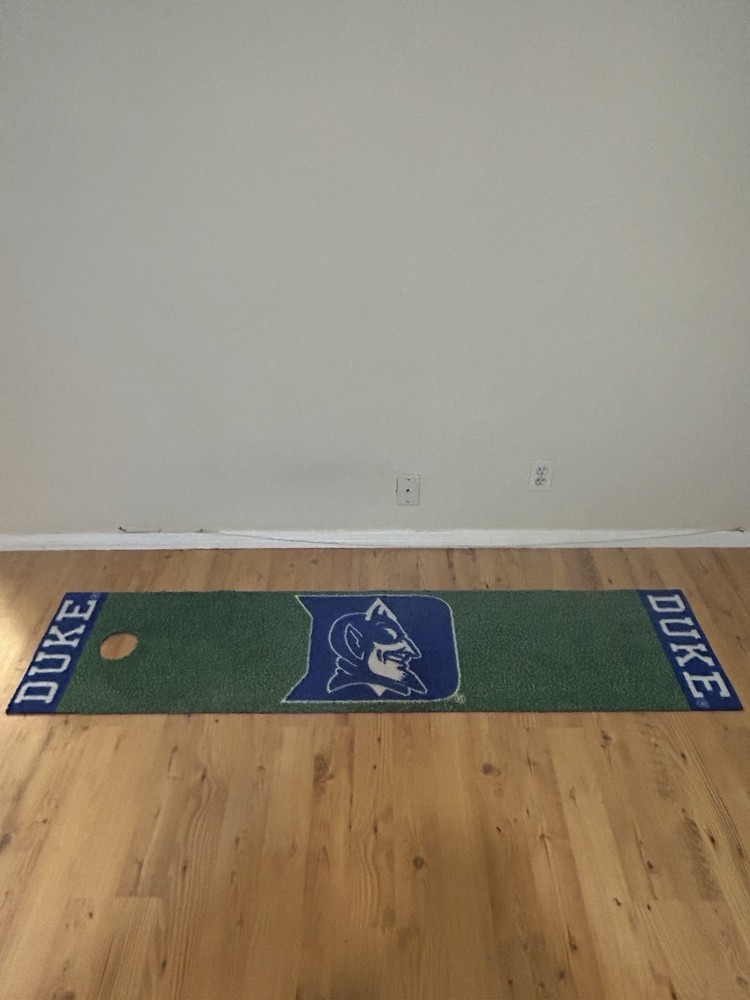 NICE! Practice Collegiate Putting Mat ~ DUKE UNIVERSITY Blue Devils ~ 6' x 17"