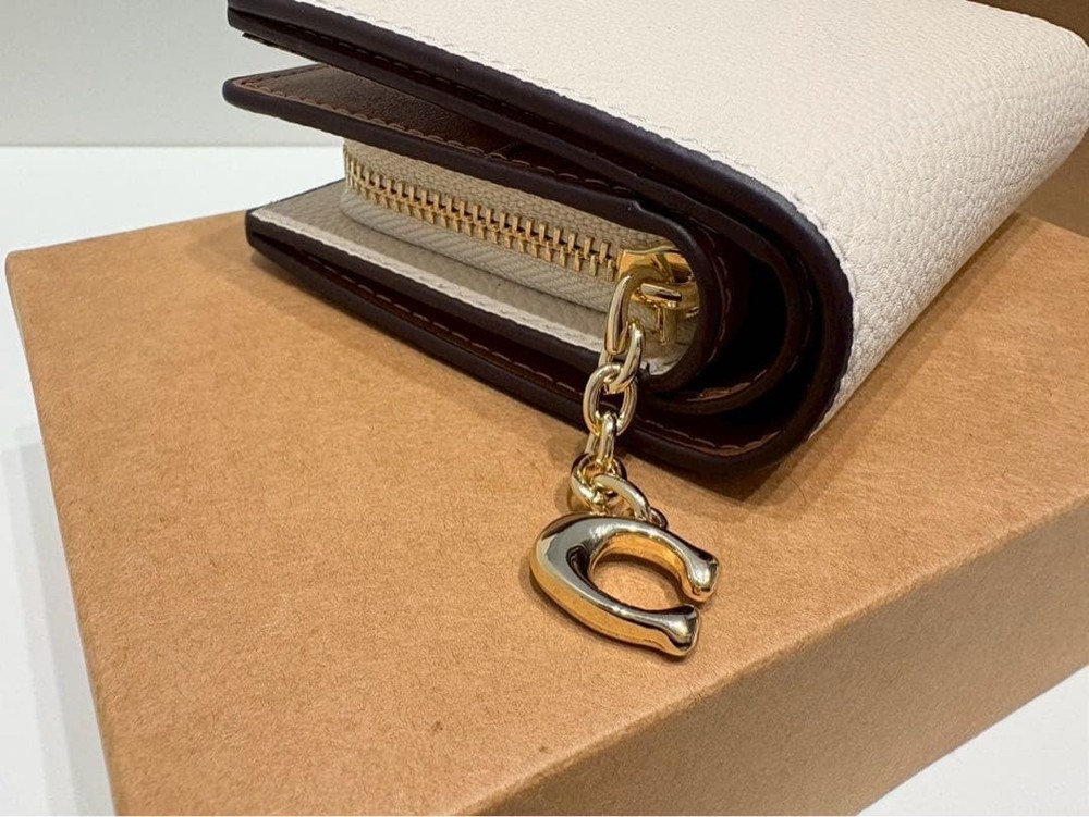 COACH Two-Fold Wallet White