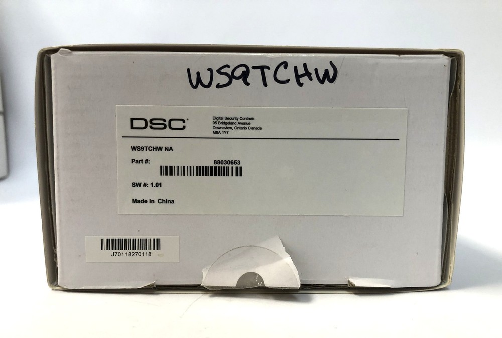 DSC WS9TCHW NA Wireless Touchscreen Security Keypad – Excellent Condition