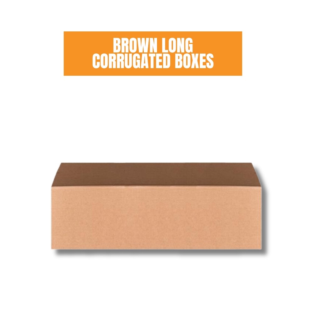 25 Pcs Long Corrugated Shipping Boxes 12x5x4 - Secure Packing Solution!