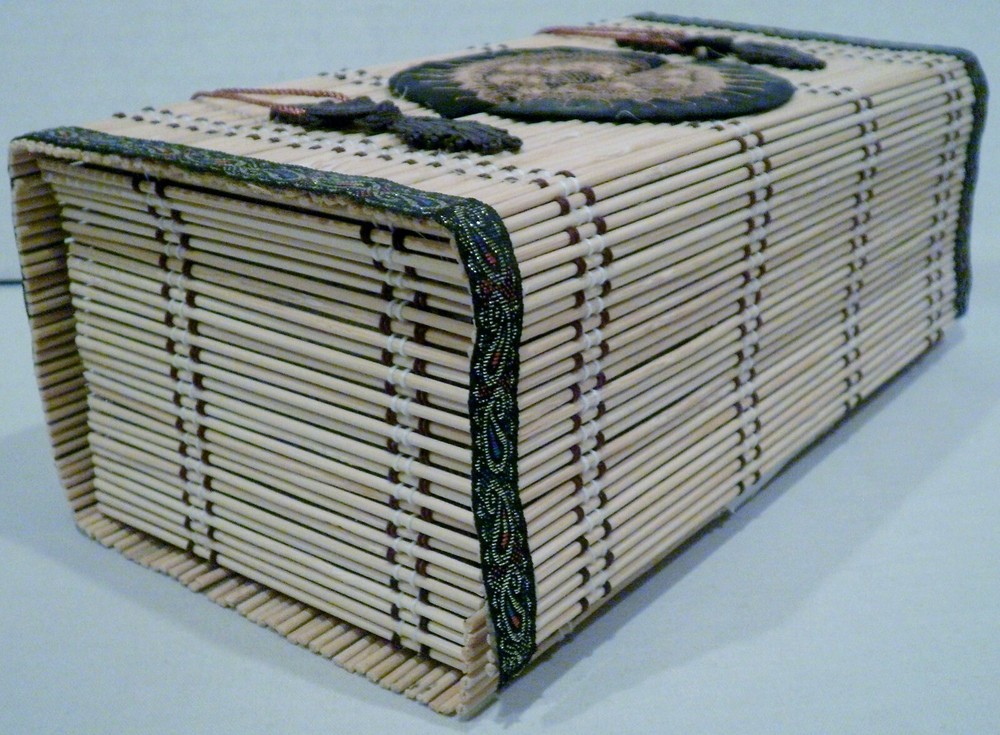 Rectangular Reed Tissue Box Cover