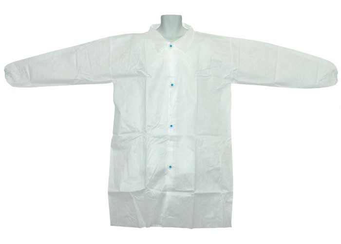 22 Ronco Care Disposable Polypropylene Lab Coats - Large