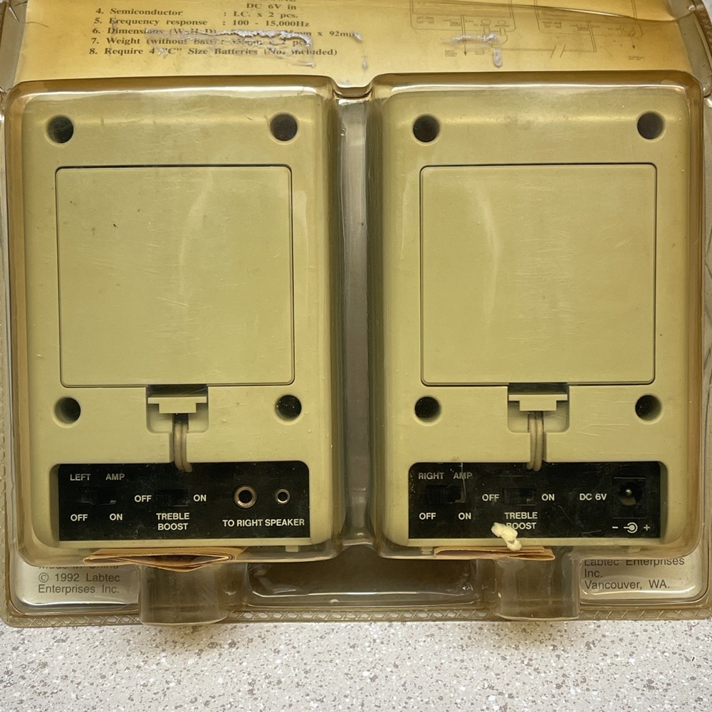 Labtec Amplified Computer Speaker System CS150 Digital Ready NIB