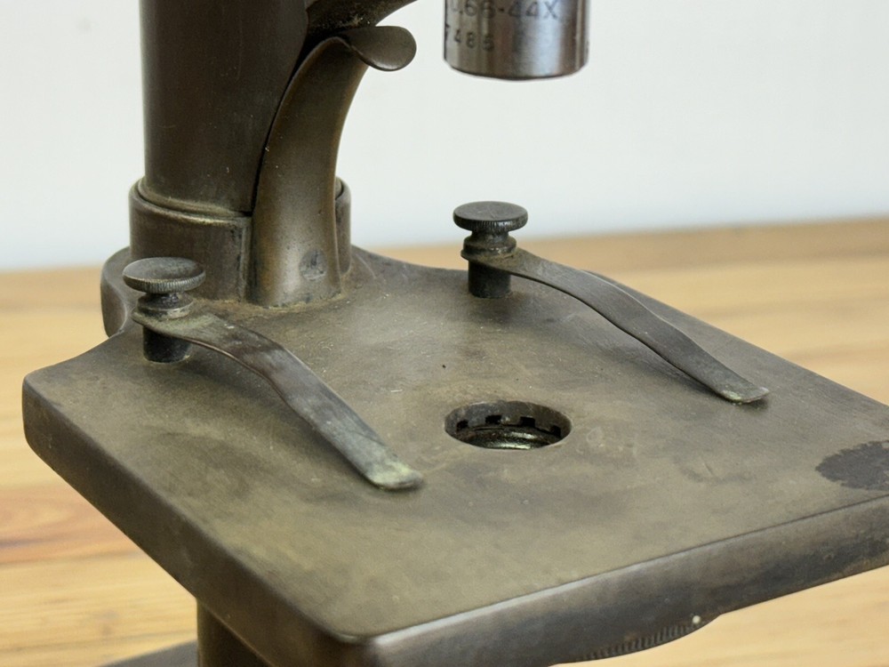 VINTAGE EARLY 1900'S SPENCER BRASS MICROSCOPE