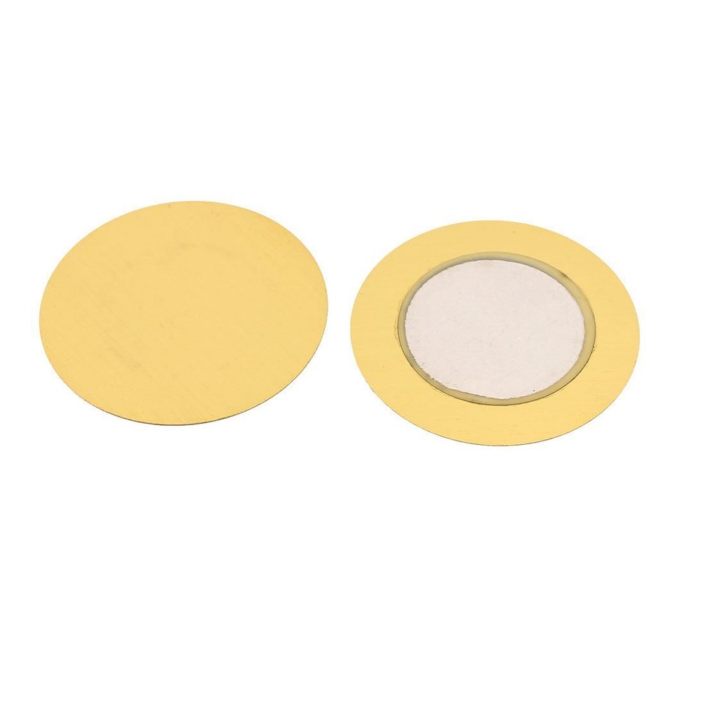10PCS 35mm Piezo Elements buzzer Sounder Sensor Trigger Drum Disc+ copper