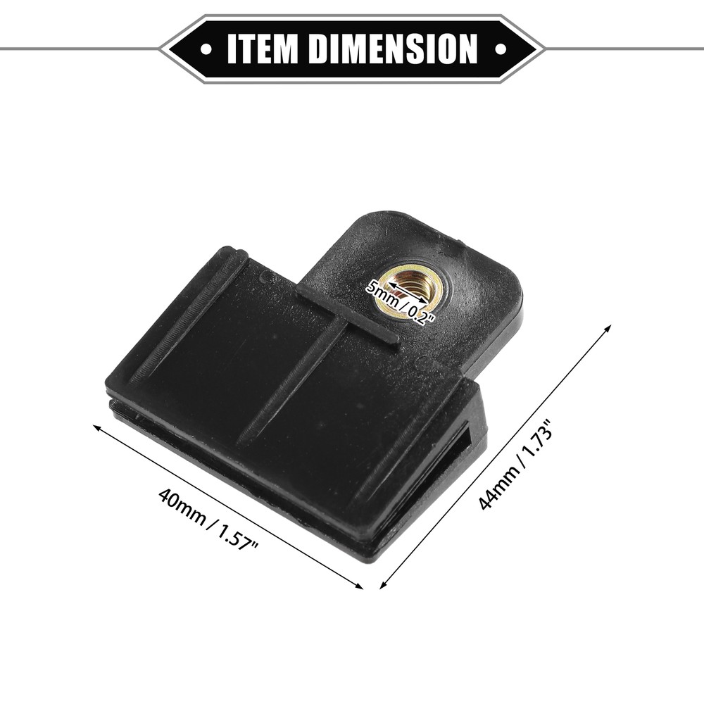 Glass Channel Retainer Clips Universal - 2 pcs
