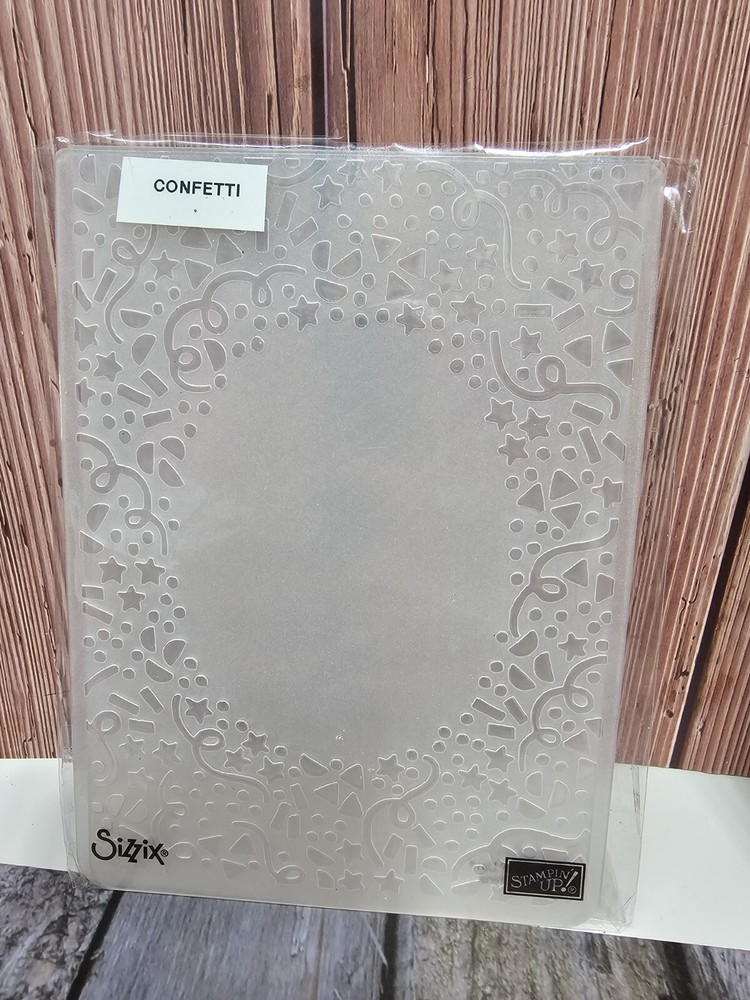 Stampin’ Up! CONFETTI Embossing Folder USED
