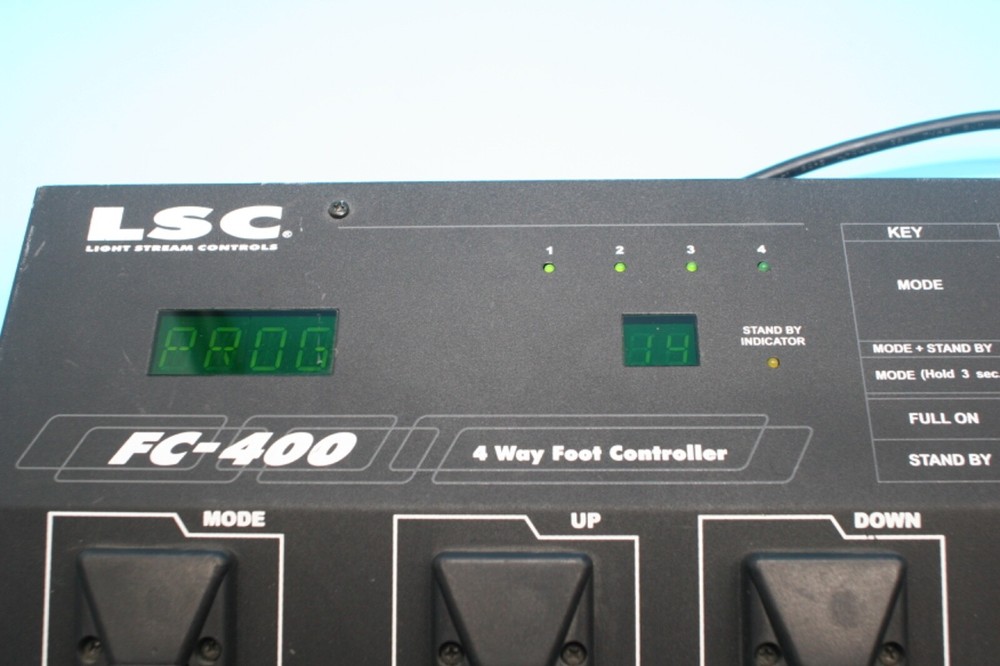 LSC Light Stream Controls FC-400 4 Way Foot Controller Tested Working