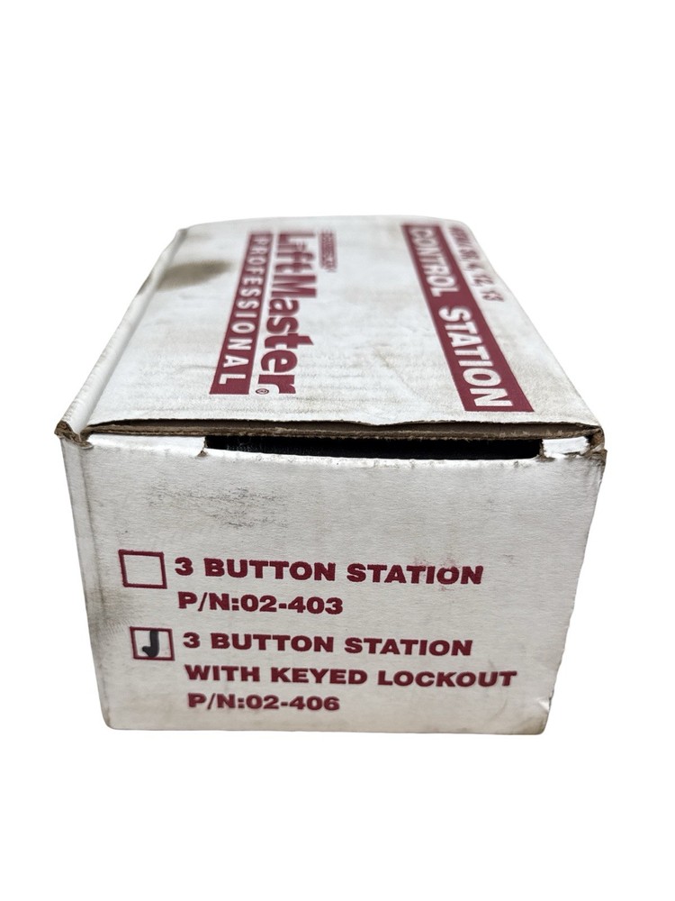NEW Liftmaster 02406 3-Button Outdoor Surface Mount Station Single Key Control