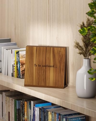Triangle Book Holder, Book Rest Foldable Book Nook Reading Valet, Acacia