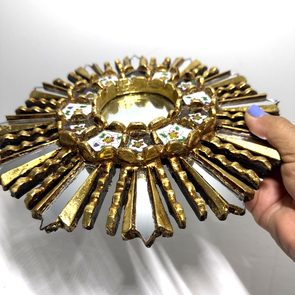 *Peruvian Reverse Painted Mirror