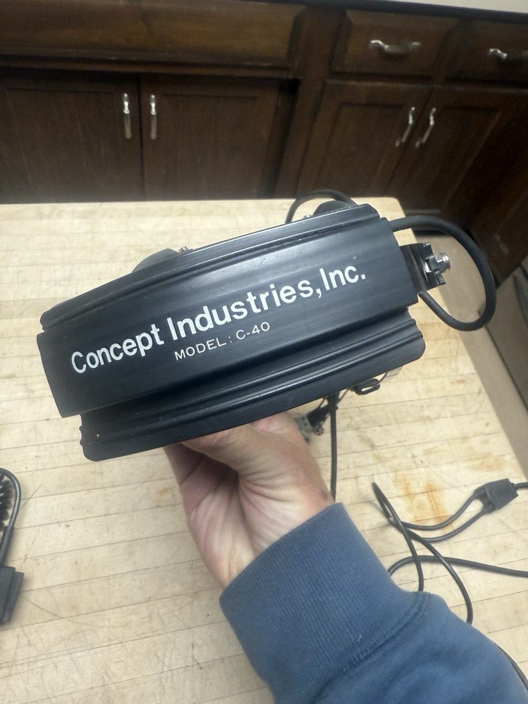 Concept Industries C-40 Soft Comm Headset And Microphone Untested