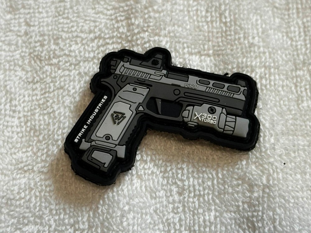 SHOT Show 2026 Strike Industries Pistol custom PVC Patch, Hook & Loop, NEW!