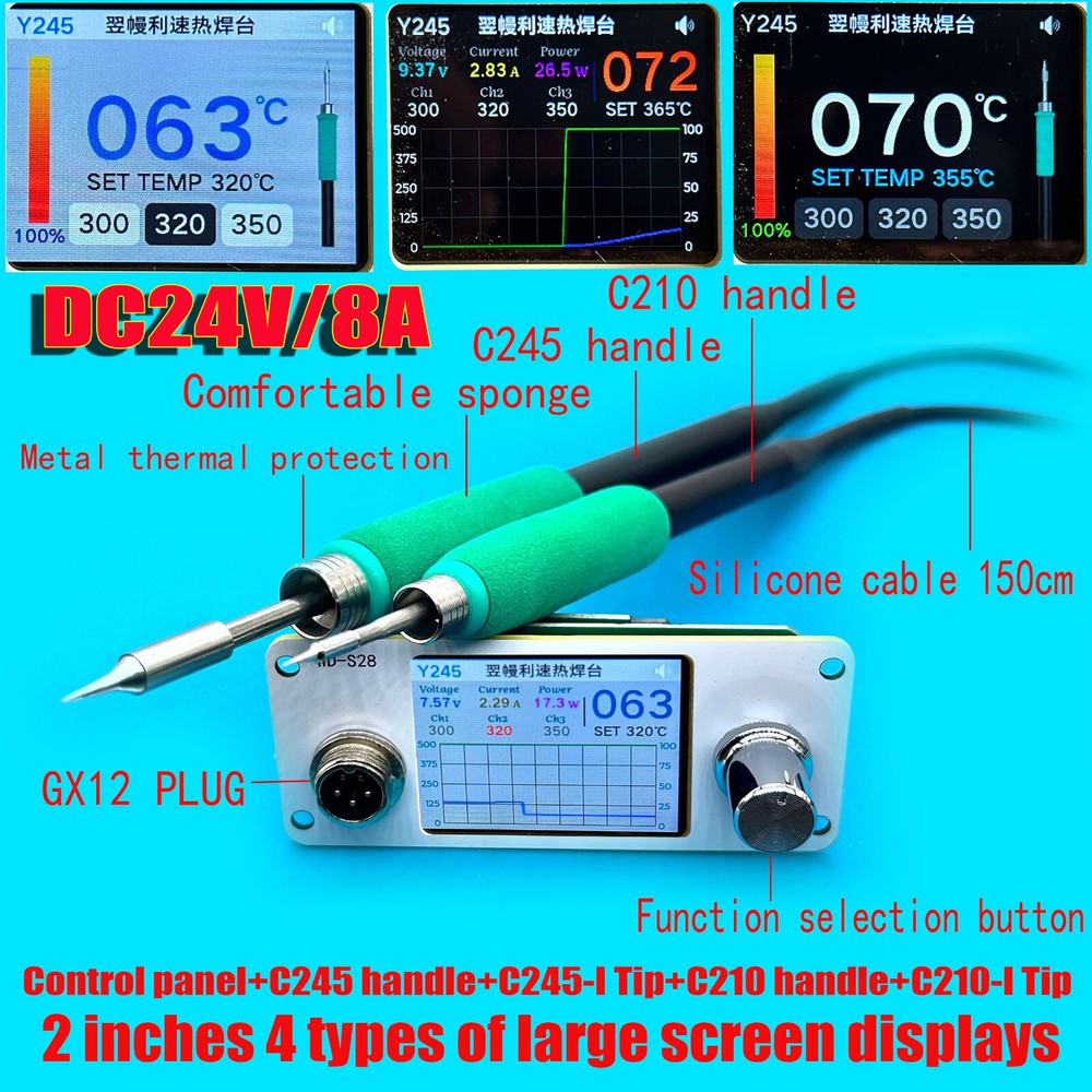 Soldering Iron panel FOR C210 Soldering Station Tips C245 Replacement Handle
