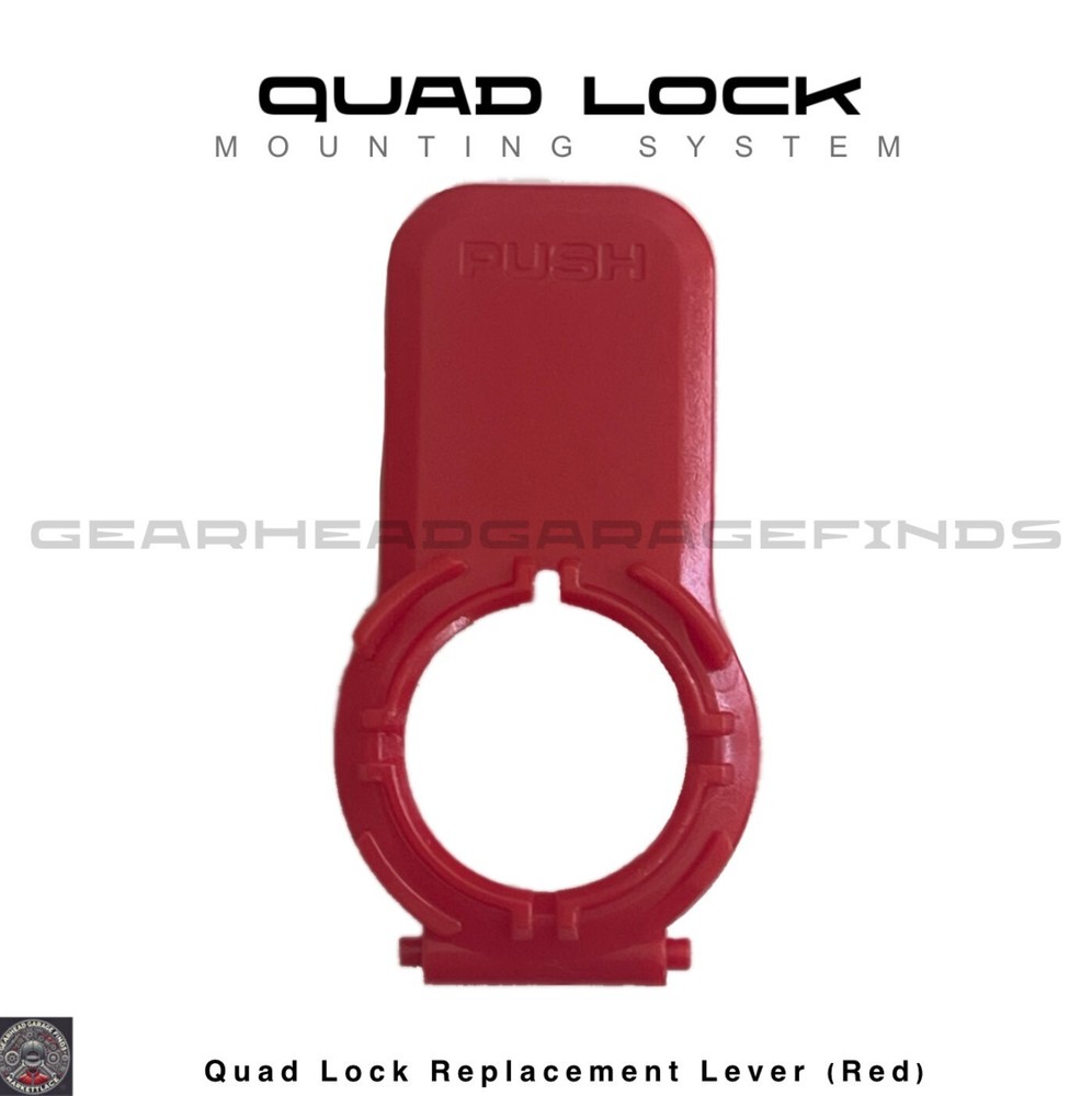 Quad Lock Replacement Lever ( Red ) Handlebar Fork Stem Pro Mount Mirror Ball