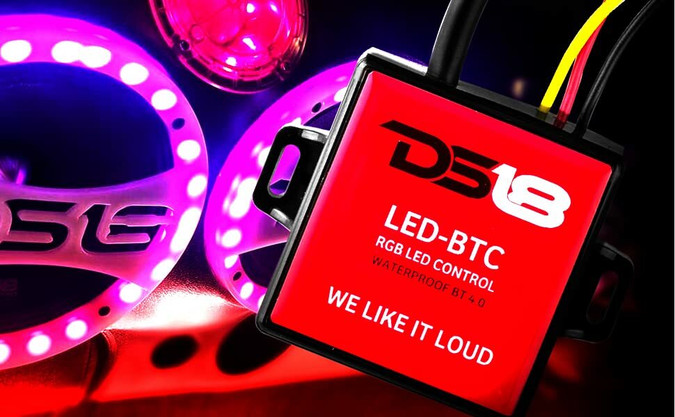 DS18 LED-BTC RGB LED Lights Bluetooth Control (Works with android and iPhone)
