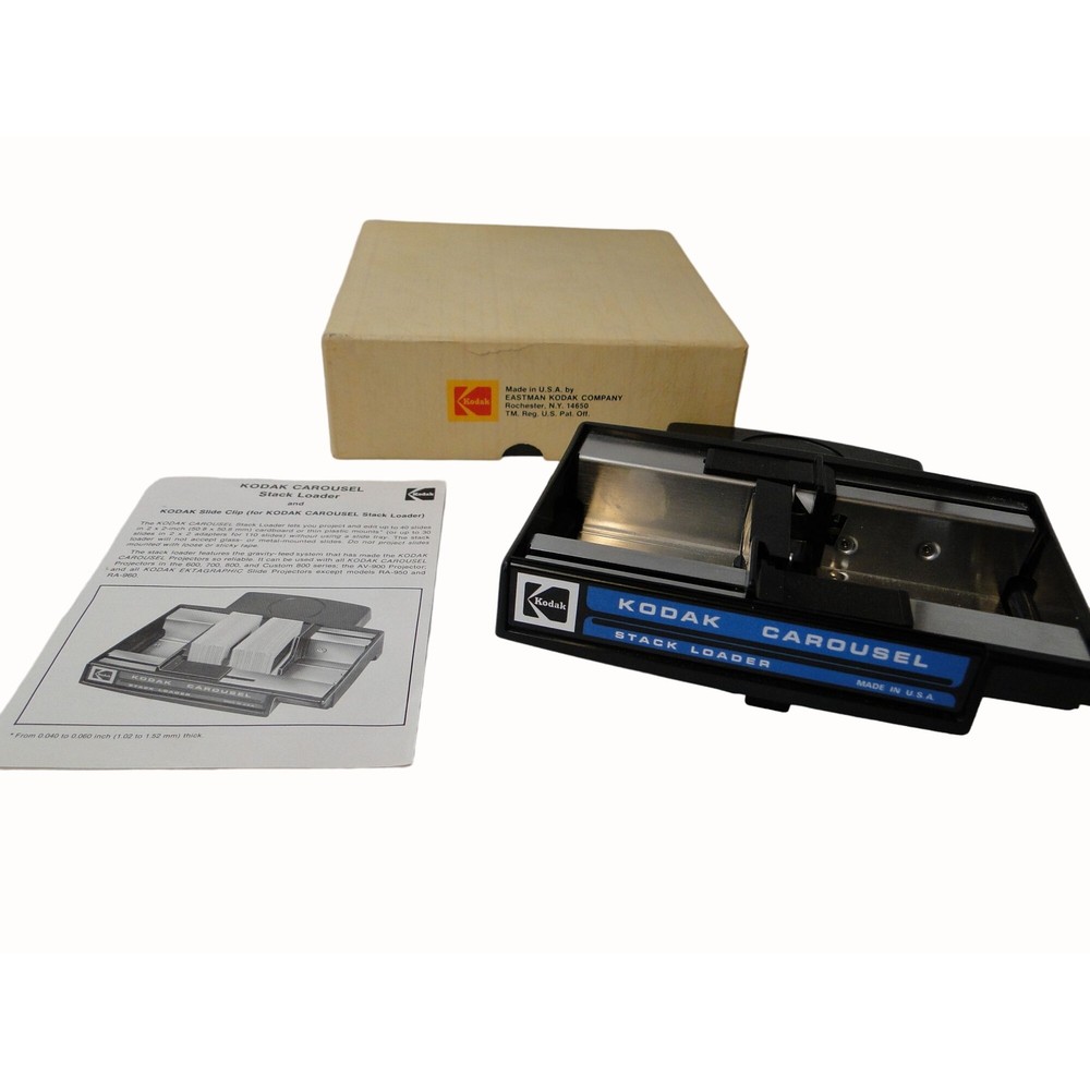 Kodak Carousel Stack Loader B40 Original Box Instructions Professionally Tested