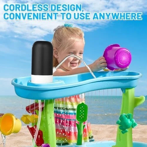 Water Table Pump for Step 2 - Cordless, Portable, Compatible with Most Water Tab