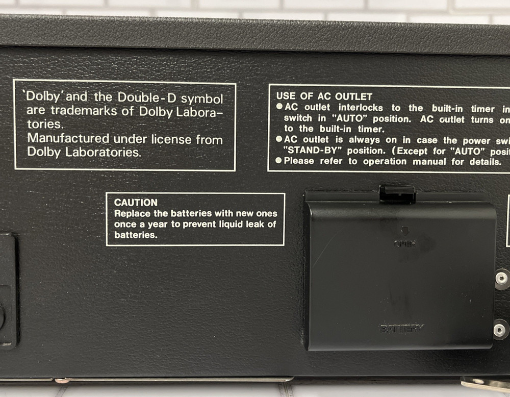 SHARP RT-3388A COMPUTER CONTROLLED CASSETTE DECK PLAYER *AS IS *SEE DESCRIPTION