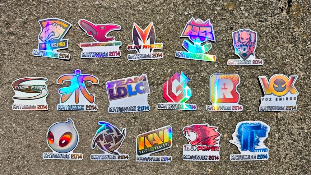 Katowice 2014 Holo Sticker Set CSGO CS Counter CS2 Strike (Holo Effect)