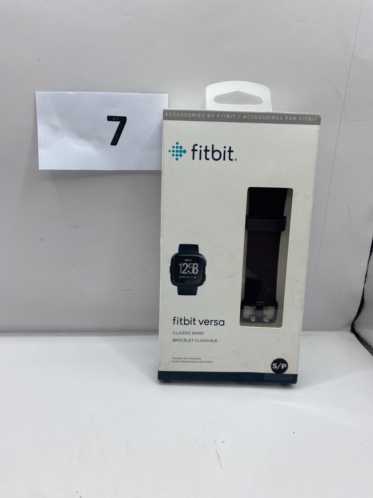 Fitbit Versa Black Classic Replacement Band Size S/P ~ New in Box