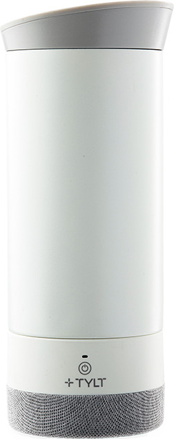Tylt Drink Speaker Mug Hydration Mug + Bluetooth Speaker Cream.