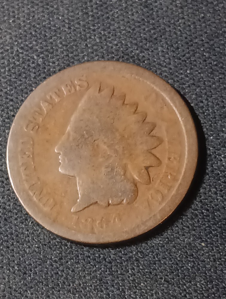 👉1864  Indian Cent Good Choice O/607
