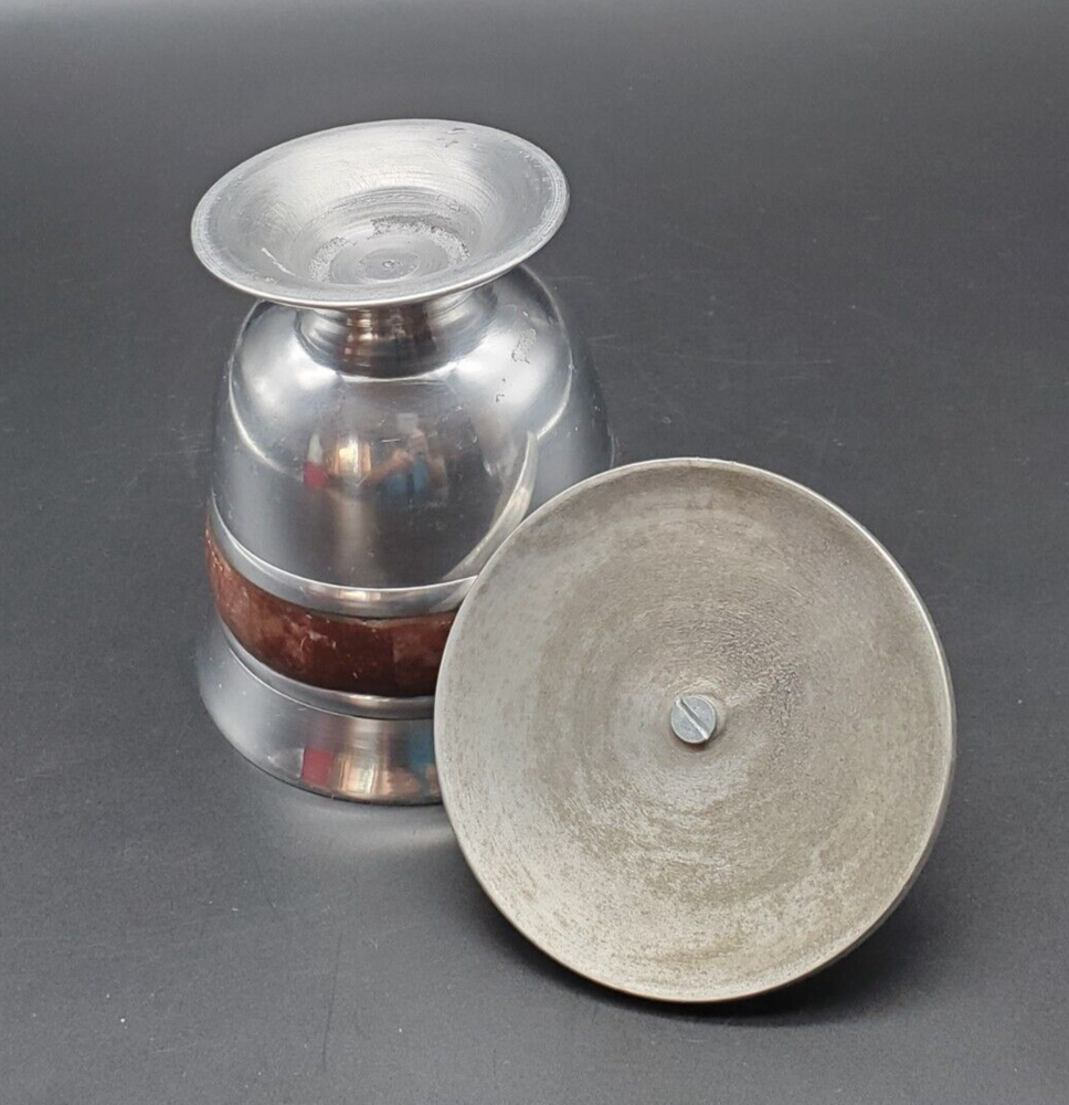 Stone inlaid Apothecary jar with lid