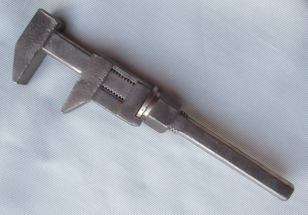 Vintage 12" Monkey Wrench w/ Unusual Adjustment Assembly